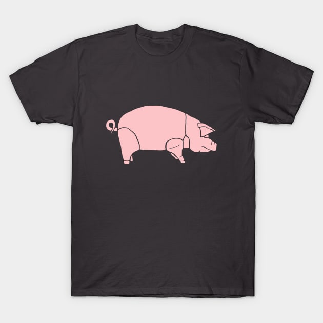 Pig T-Shirt by sandersart